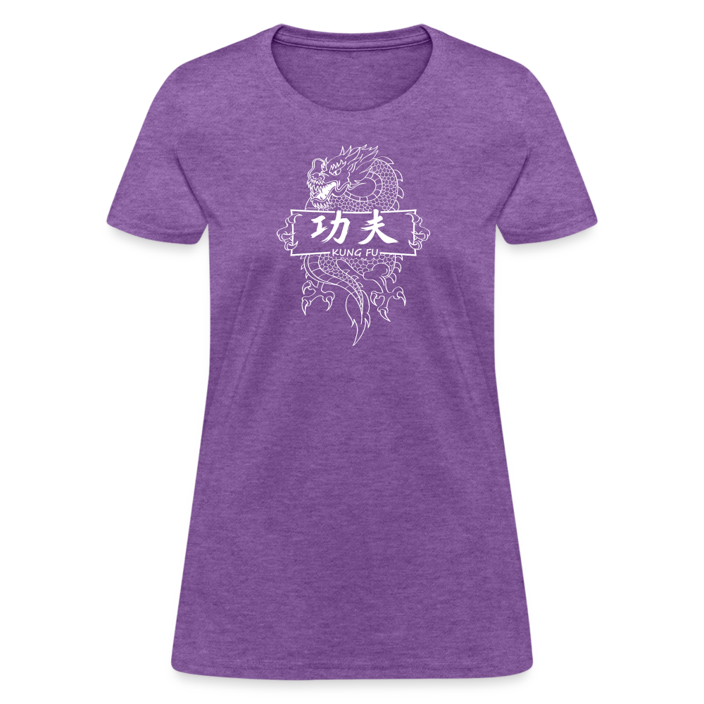 Dragon Kung Fu Women's T-Shirt - purple heather