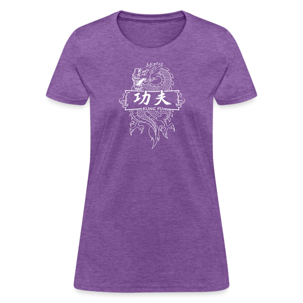 Dragon Kung Fu Women's T-Shirt - purple heather