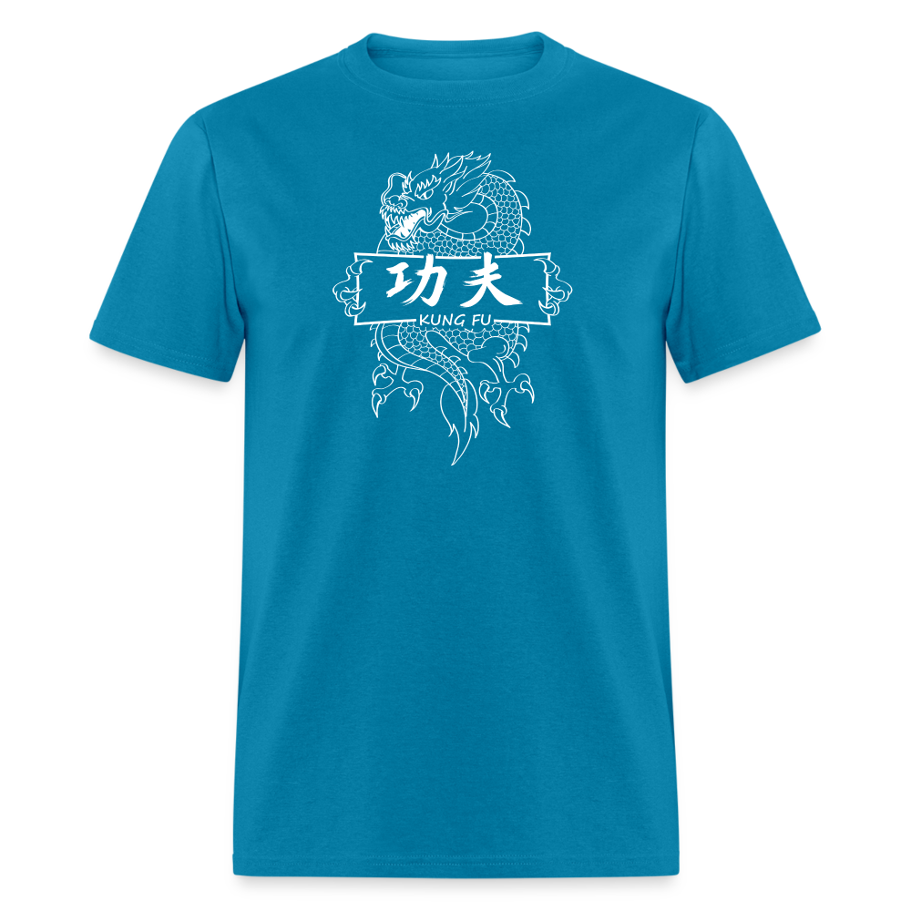 Dragon Kung Fu Men's T-Shirt - turquoise