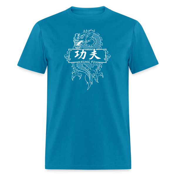 Dragon Kung Fu Men's T-Shirt - turquoise