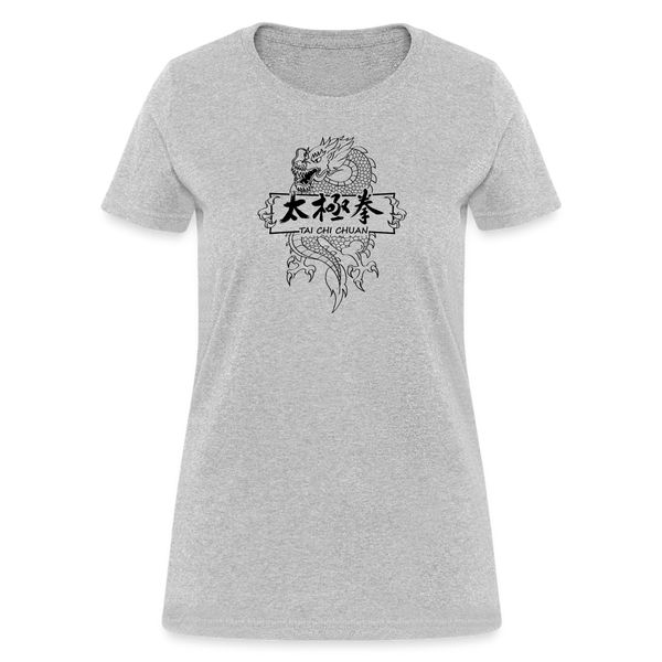 Dragon Tai Chi Women's T-Shirt - heather gray