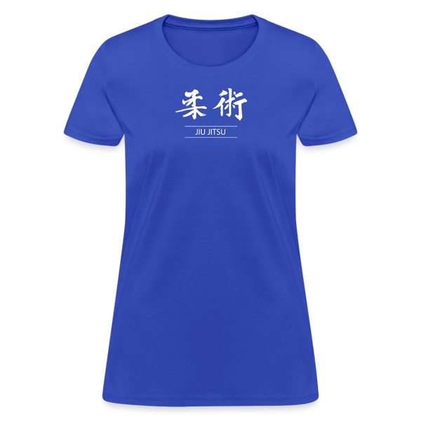 Jiu-Jitsu Kanji Women's T-Shirt - royal blue