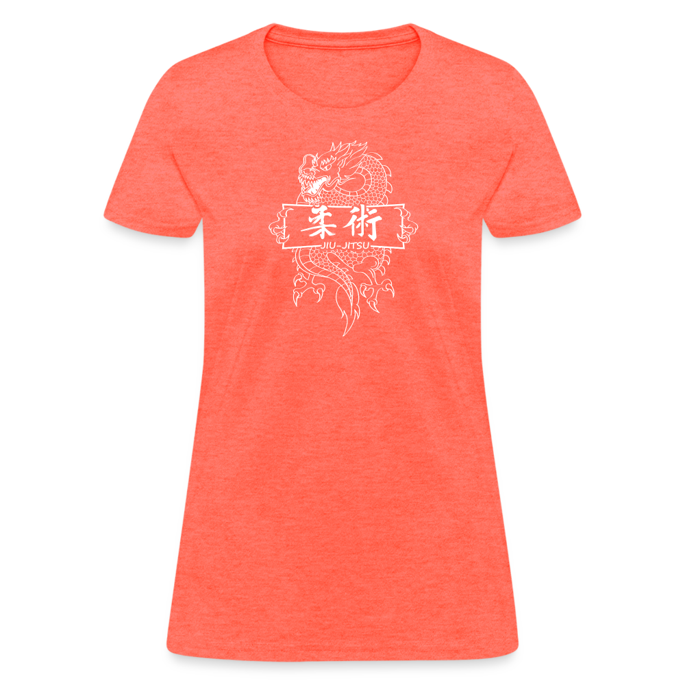 Dragon Jiu-Jitsu Women's T-Shirt - heather coral