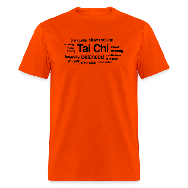 Tai Chi Health Benefits Men's T-Shirt - orange