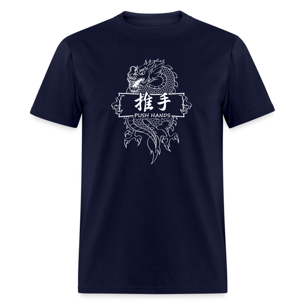 Dragon Push Hands Men's T-Shirt - navy