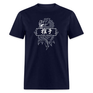 Dragon Push Hands Men's T-Shirt - navy