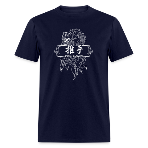 Dragon Push Hands Men's T-Shirt - navy