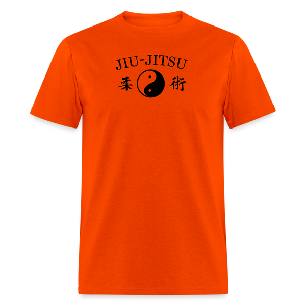 Jiu-Jitsu Yin and Yang Kanji Men's T-Shirt - orange