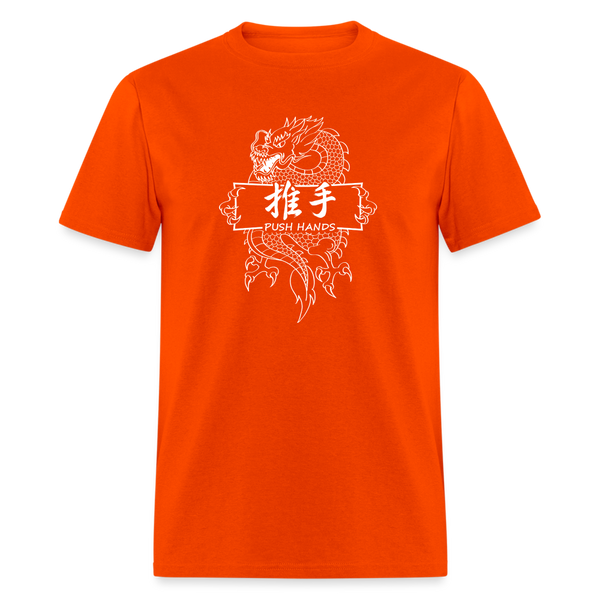 Dragon Push Hands Men's T-Shirt - orange