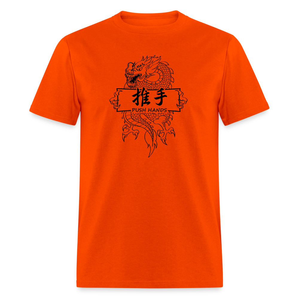 Dragon Push Hands Men's T Shirt - orange