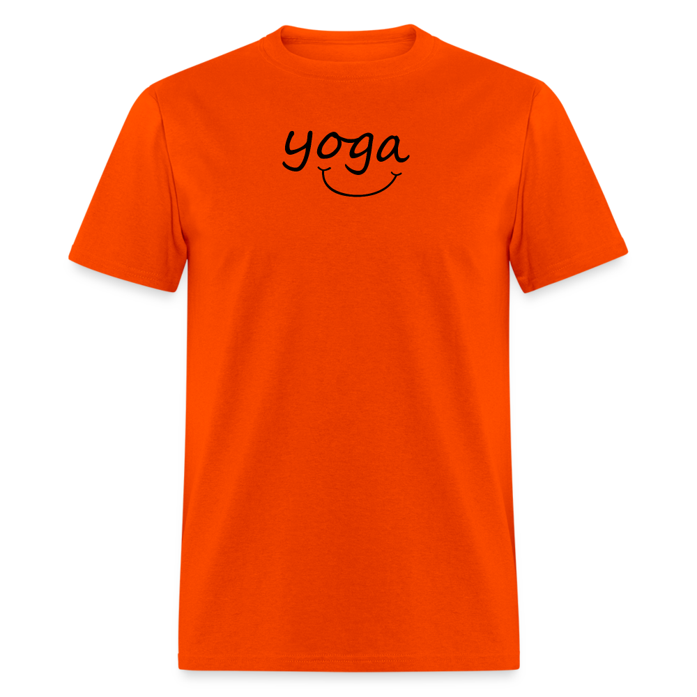 Yoga with a Smile Men's T-Shirt - orange