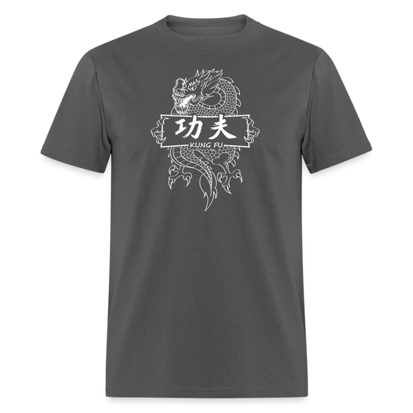 Dragon Kung Fu Men's T-Shirt - charcoal