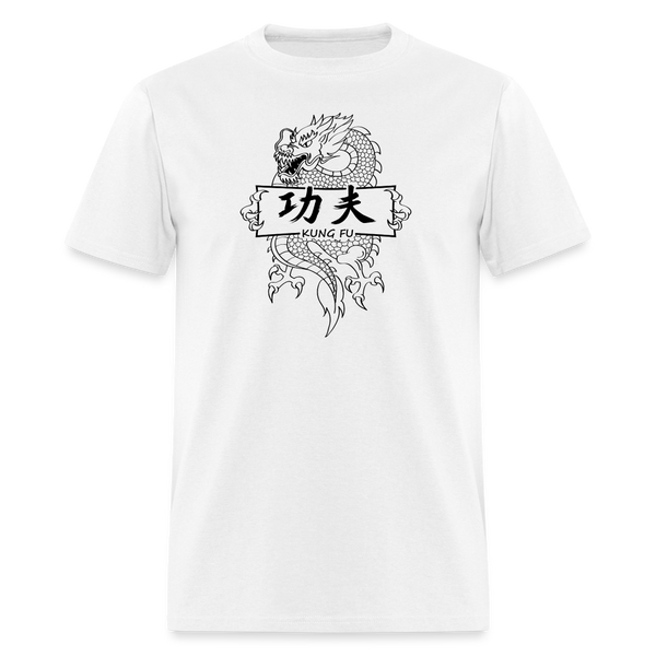 Dragon Kung Fu Men's T-Shirt - white