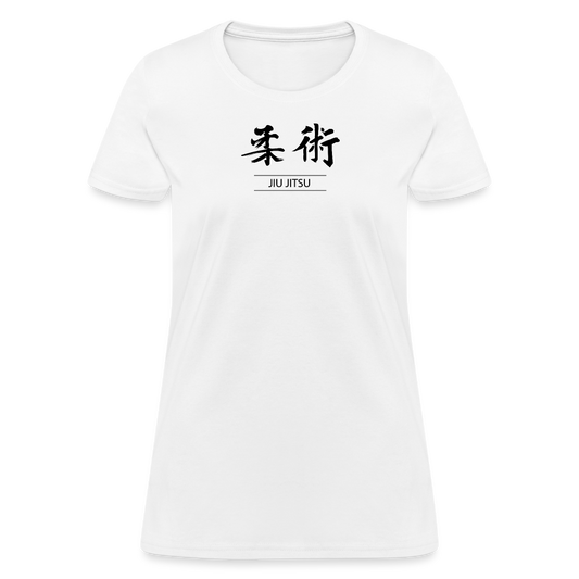 Jiu-Jitsu Kanji Women's T-Shirt - white