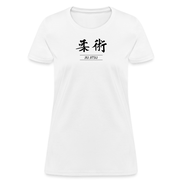 Jiu-Jitsu Kanji Women's T-Shirt - white