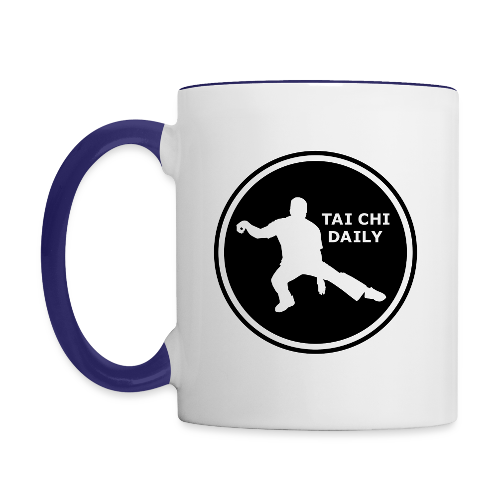 Tai Chi Daily™ Mug - white/cobalt blue