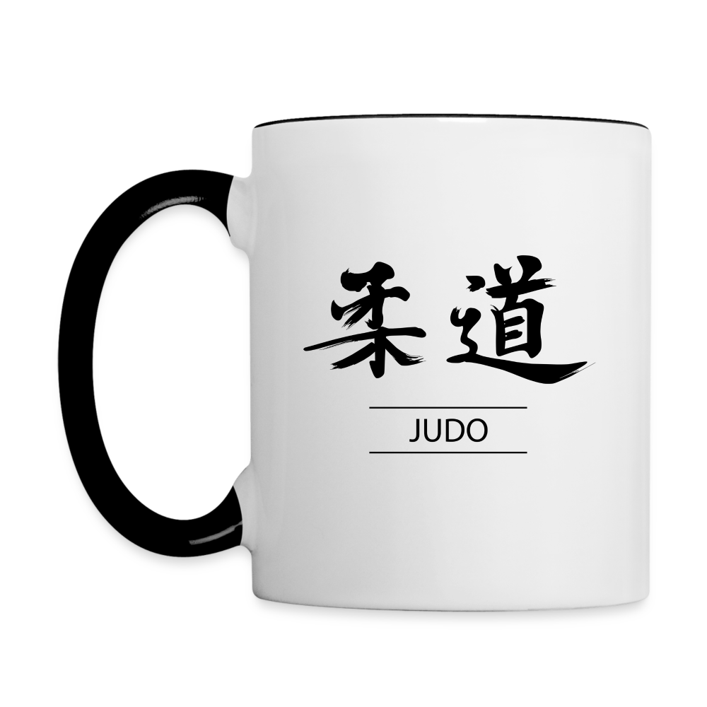 Judo Kanji Coffee Mug - white/black