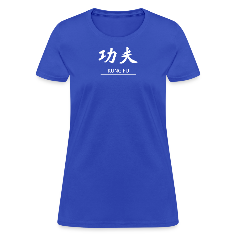 Kung Fu Kanji Women's T-Shirt - royal blue