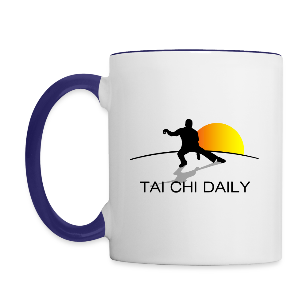 Tai Chi Daily™ Mug - white/cobalt blue