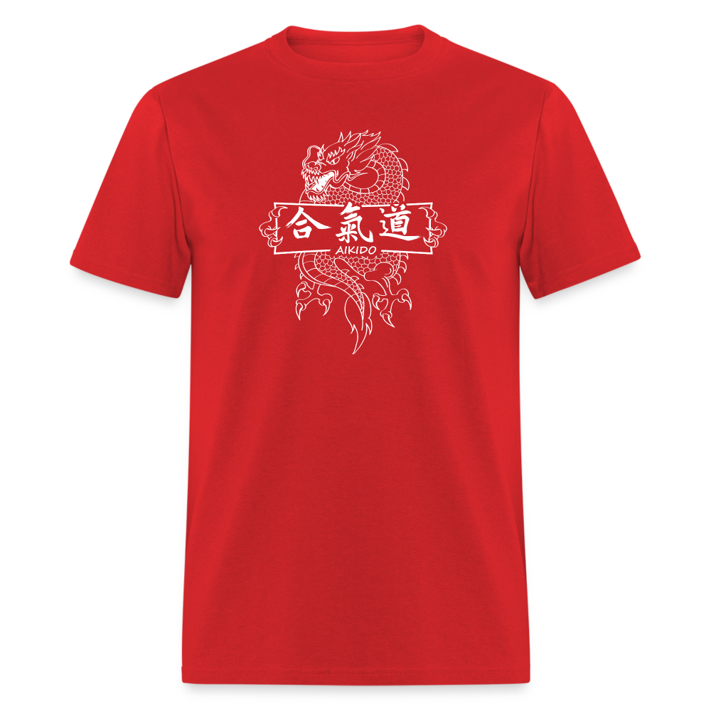 Dragon Aikido Men's T-Shirt - red