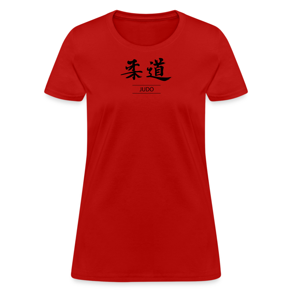 Judo Kanji Women's T-Shirt - red