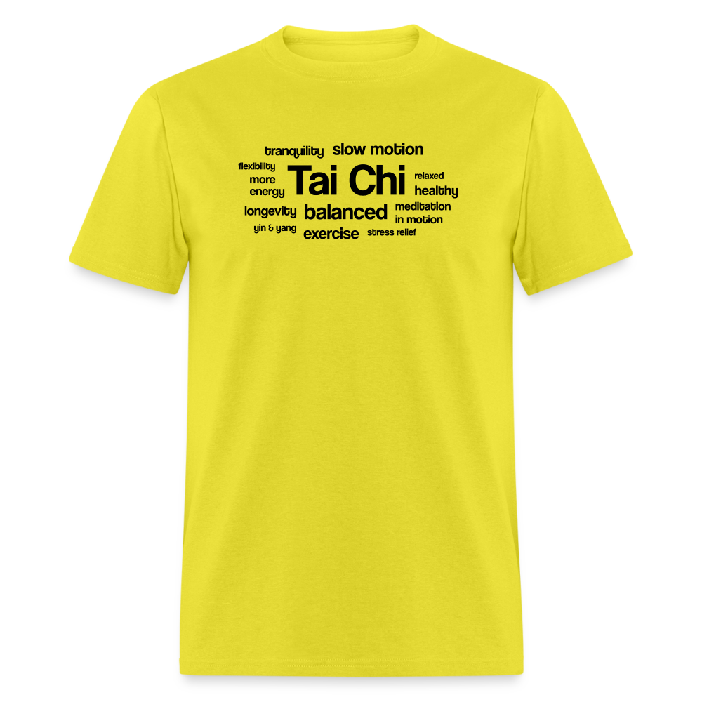 Tai Chi Health Benefits Men's T-Shirt - yellow