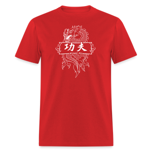 Dragon Kung Fu Men's T-Shirt - red