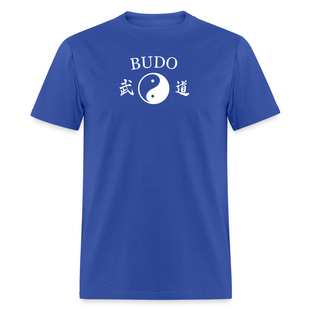 Budo Yin and Yang Kanji Men's T-Shirt - royal blue