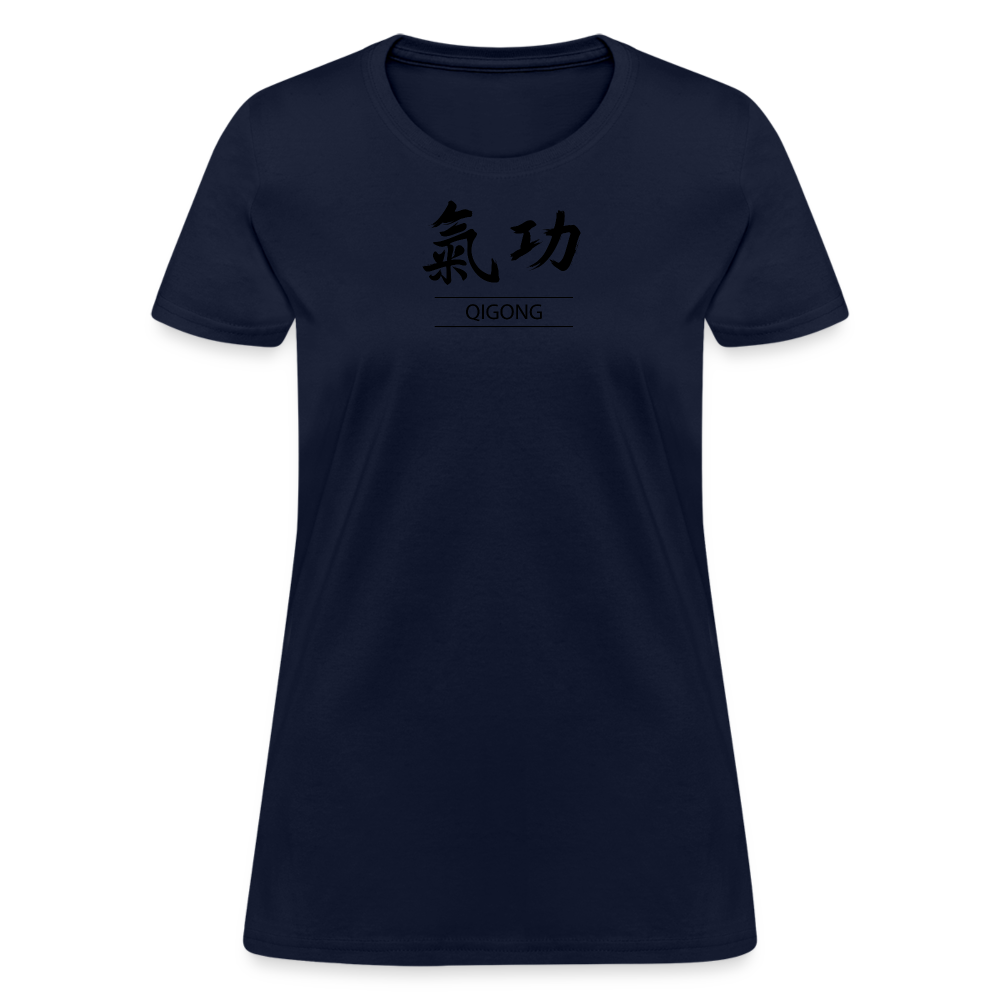 Qigong Kanji Women's T-Shirt - navy