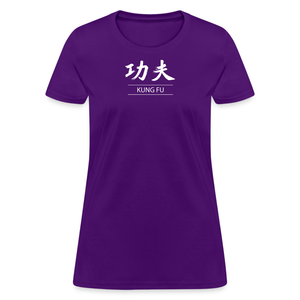 Kung Fu Kanji Women's T-Shirt - purple