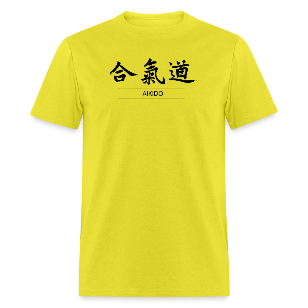 Aikido Kanji Men's T-Shirt - yellow