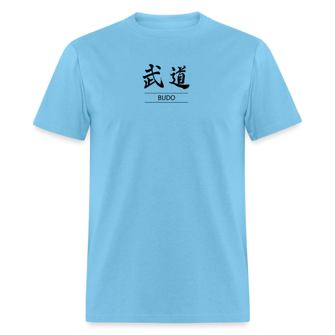 Budo Kanji Men's T-Shirt - aquatic blue