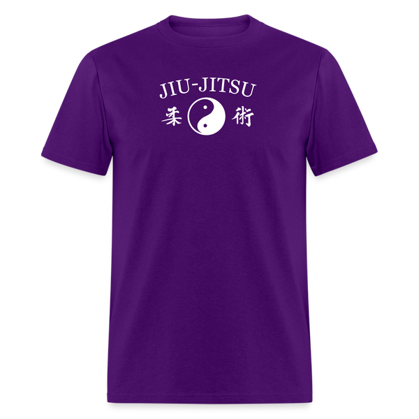 Jiu-Jitsu Yin and Yang Kanji Men's T-Shirt - purple