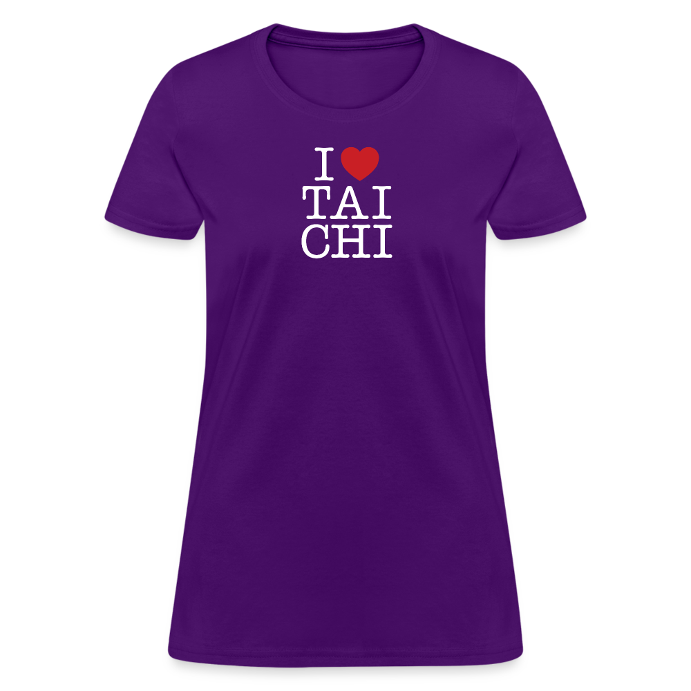 I Love Tai Chi Women's T-Shirt - purple