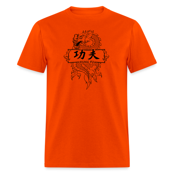 Dragon Kung Fu Men's T-Shirt - orange