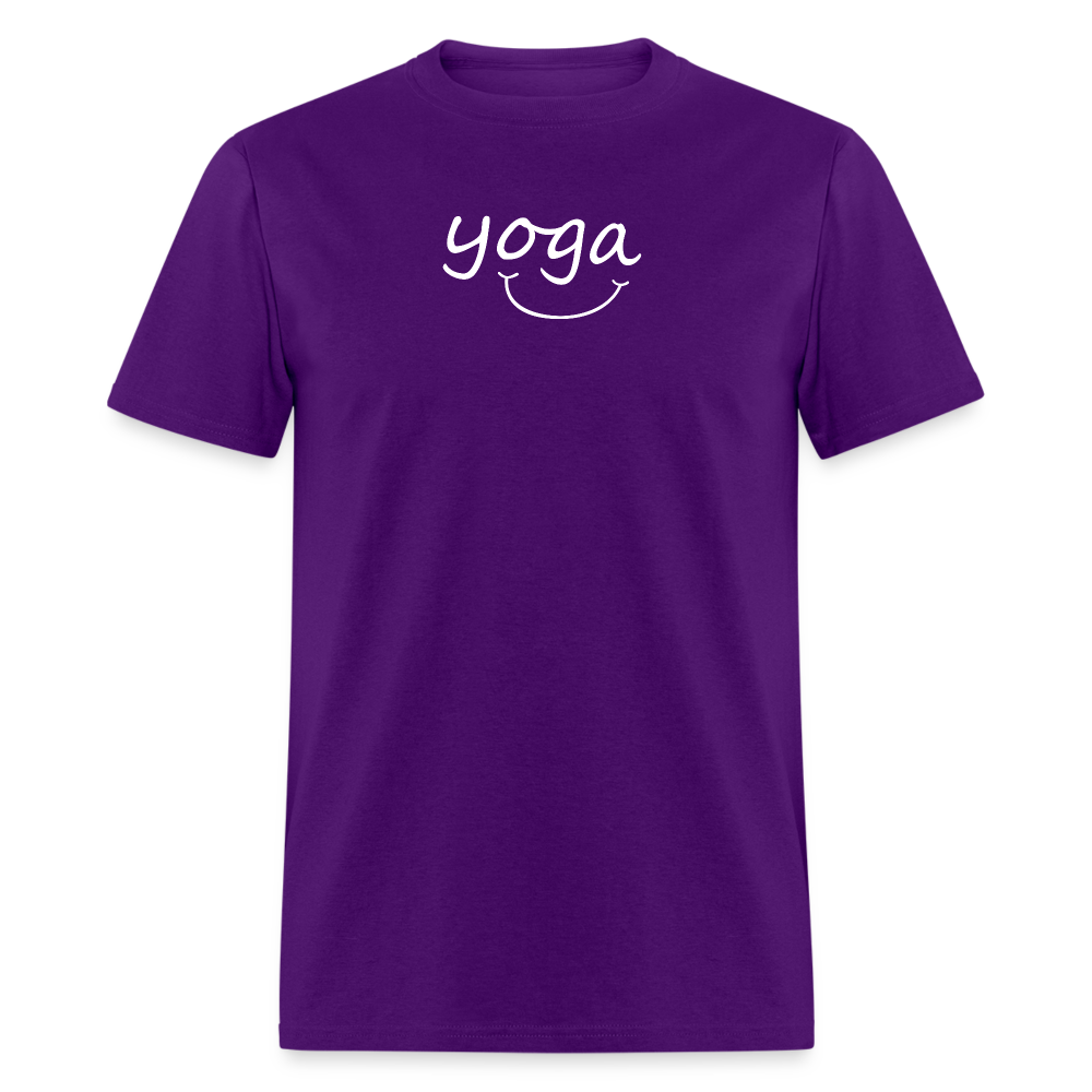 Yoga with a Smile Men's T-Shirt - purple