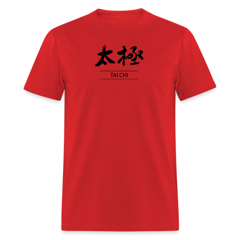 Tai Chi Kanji Men's T-Shirt - red