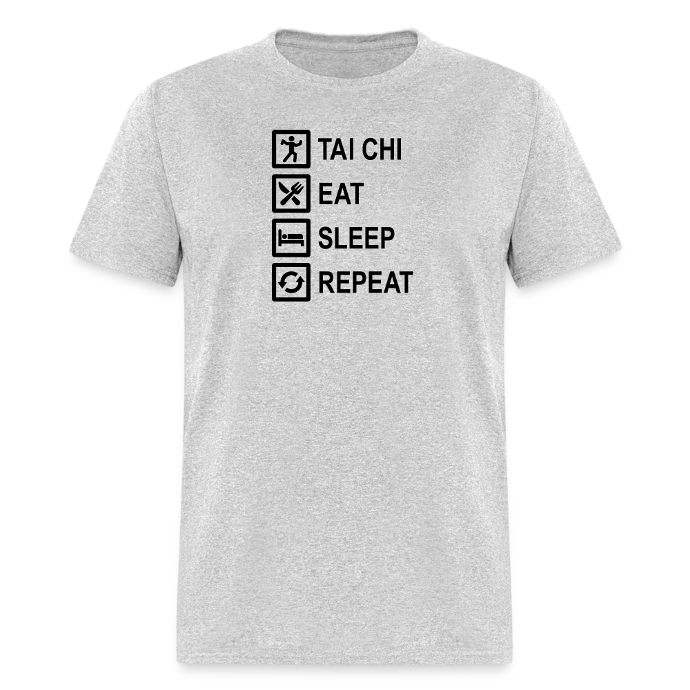 Tai Chi, Eat Sleep, Repeat Men's T-Shirt - heather gray