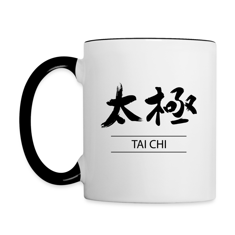 Tai Chi Kanji Mug - white/black