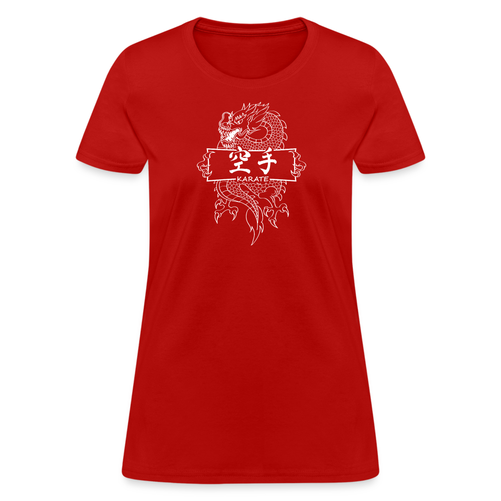 Dragon Karate Women's T-Shirt - red