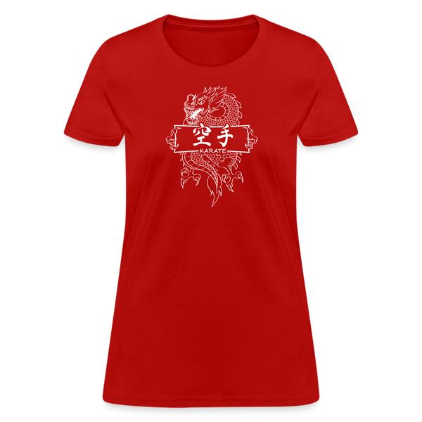 Dragon Karate Women's T-Shirt - red