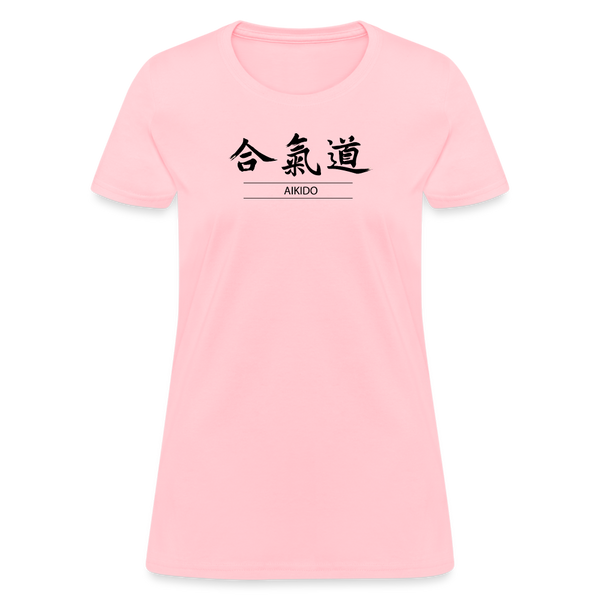 Akido Kanji Women's T-Shirt - pink