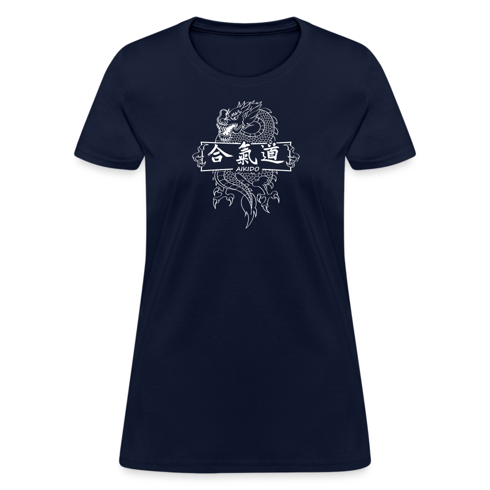 Dragon Aikido Women's T-Shirt - navy