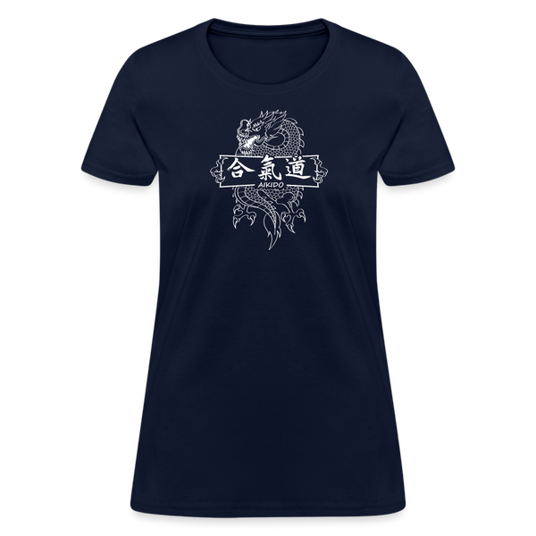 Dragon Aikido Women's T-Shirt - navy