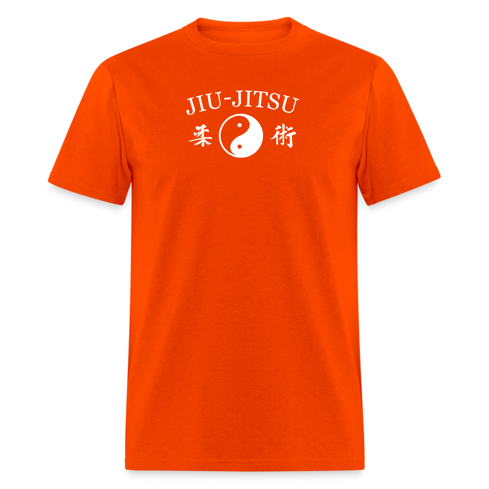 Jiu-Jitsu Yin and Yang Kanji Men's T-Shirt - orange