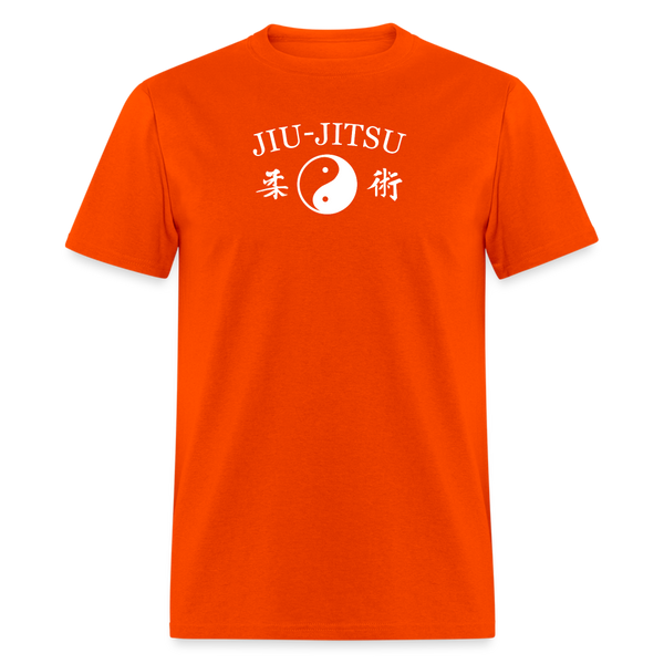 Jiu-Jitsu Yin and Yang Kanji Men's T-Shirt - orange