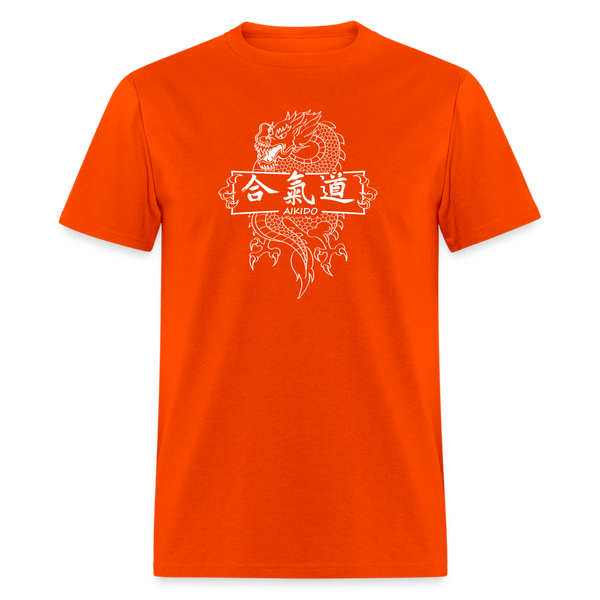 Dragon Aikido Men's T-Shirt - orange