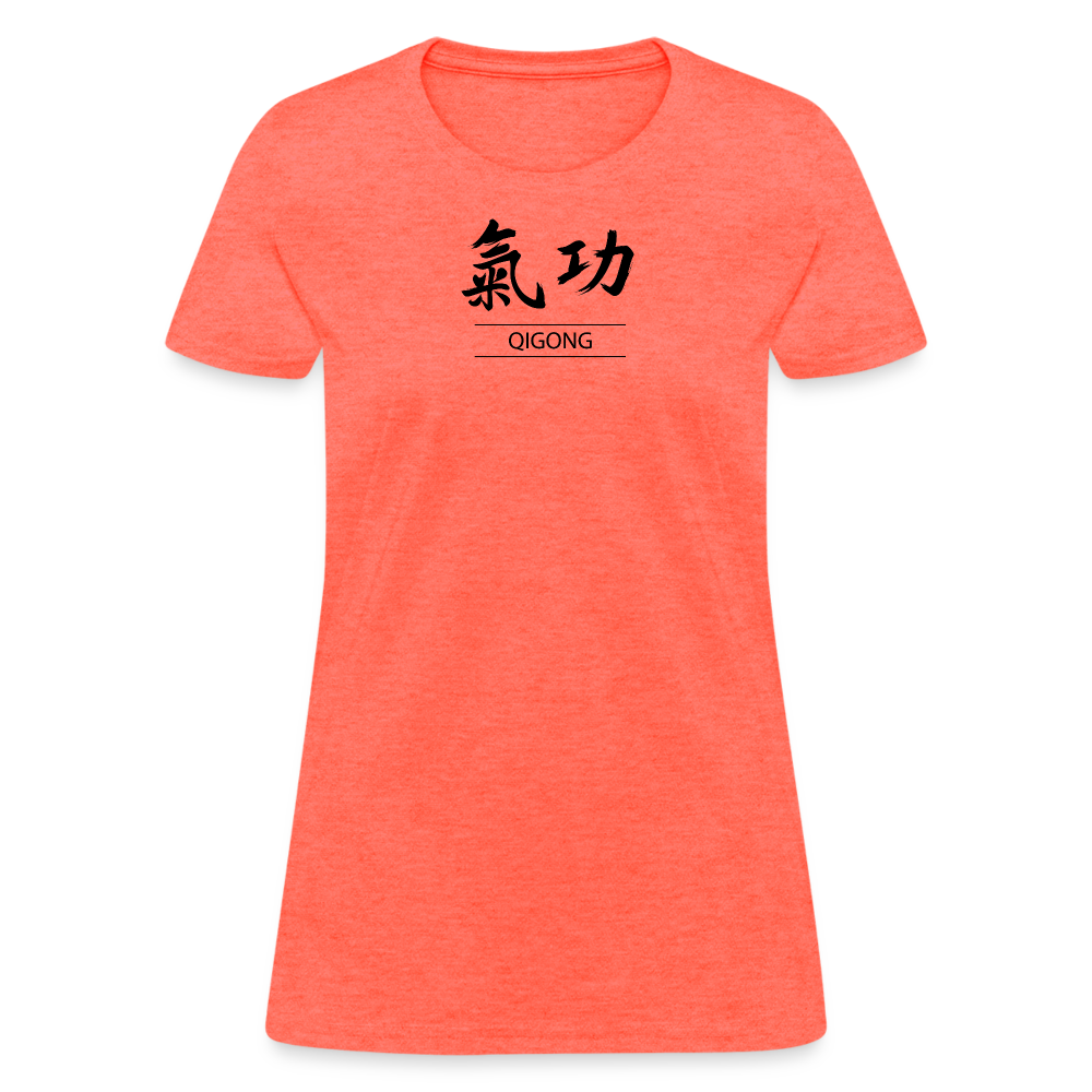 Qigong Kanji Women's T-Shirt - heather coral