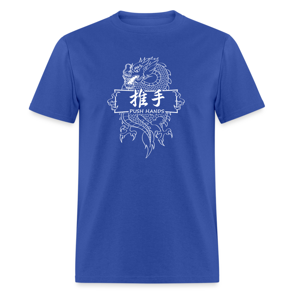 Dragon Push Hands Men's T-Shirt - royal blue