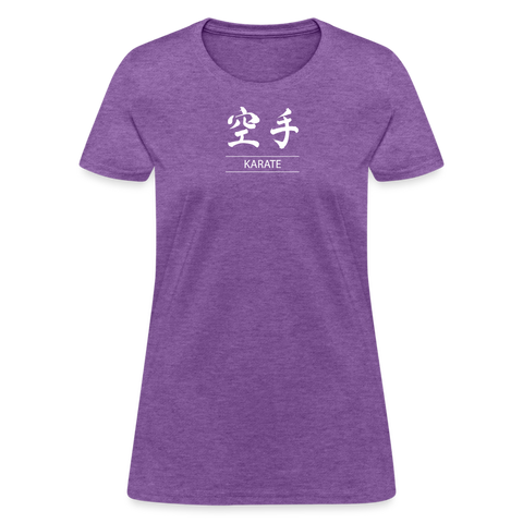 Karate Kanji Women's T-Shirt - purple heather